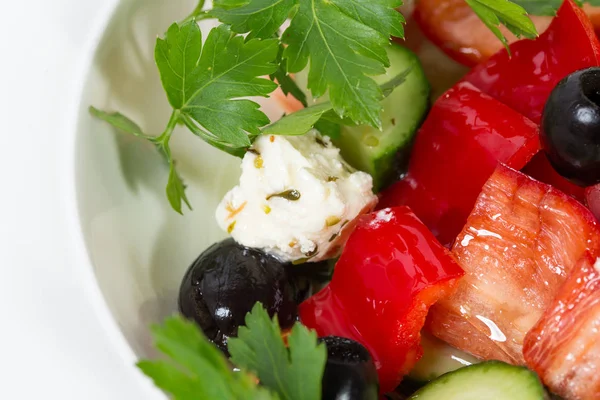 Delicious greek salad. — Stock Photo, Image