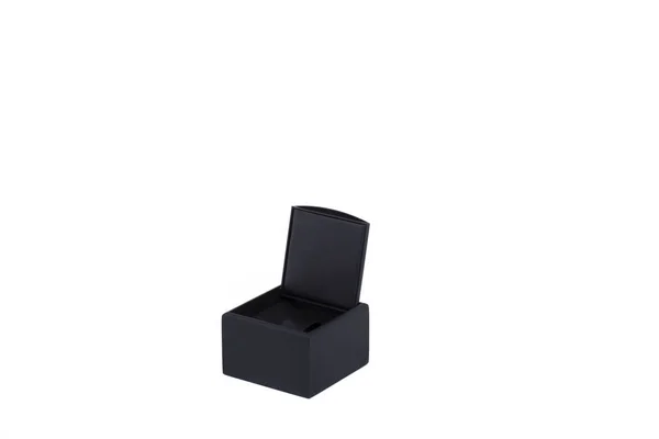 Black gift box. — Stock Photo, Image