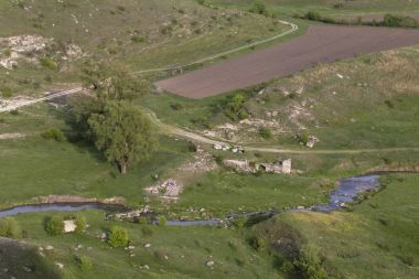 Nehri üzerinde Üstten Görünüm.