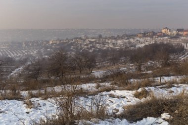 Güzel kış manzarası.