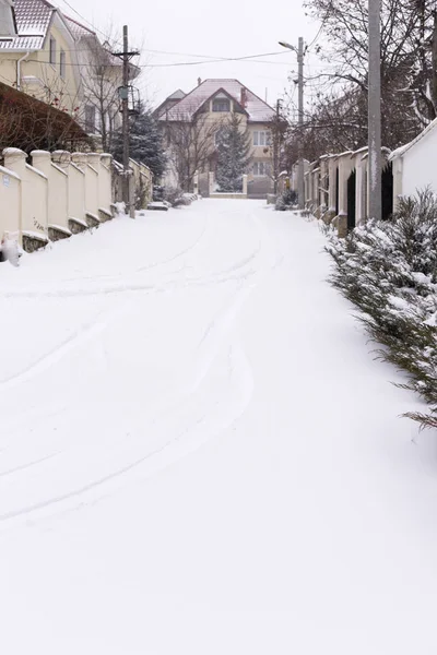 아름 다운 겨울 거리. — 스톡 사진