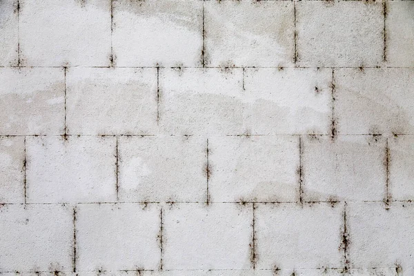 Mur en calcaire blanc parfaitement ajusté . — Photo