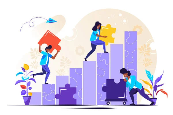 İş konsepti. Takım metaforu. 