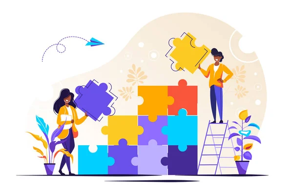 İş konsepti. Takım metaforu