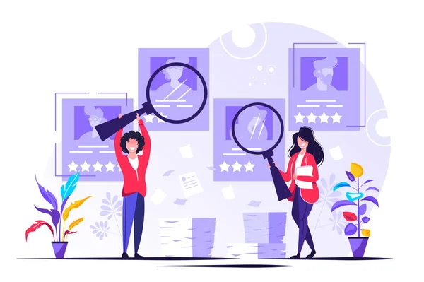 İşe alım yaş vektörü illüstrasyonu.