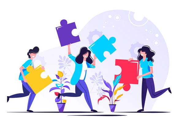 İş konsepti. Takım metaforu