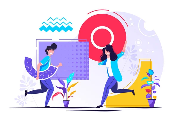 Bir grup insan toplansın.