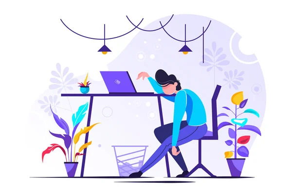 Profesyonel patinaj. Genç yorgun. 