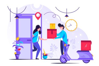 servis servis vektör illüstrasyonu