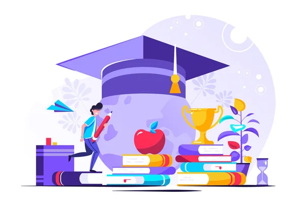 Öğrenci kredileri vektör illüstrasyonu