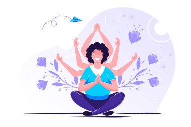 Meditasyon konsepti, sağlık 