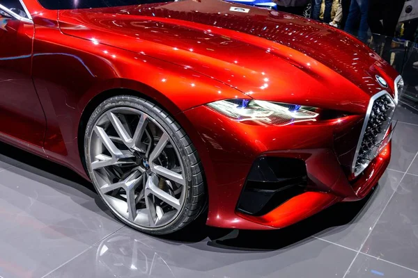 Frankfurt Alemania Septiembre 2019 Bmw Concept Coupe Coche Rojo Iaa — Foto de Stock