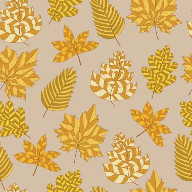 Sonbahar yapraklı pürüzsüz desen.