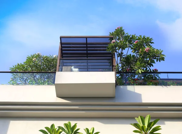 Modern apartments with a balcony — Stock Photo, Image