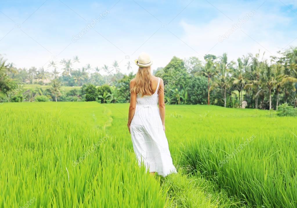 woman in the field