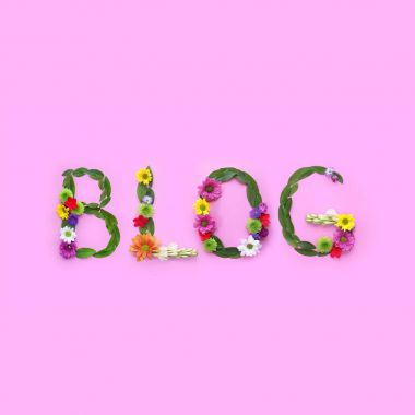 Blog. Motivasyon tipografik Poster. Sosyal medya kavramı.