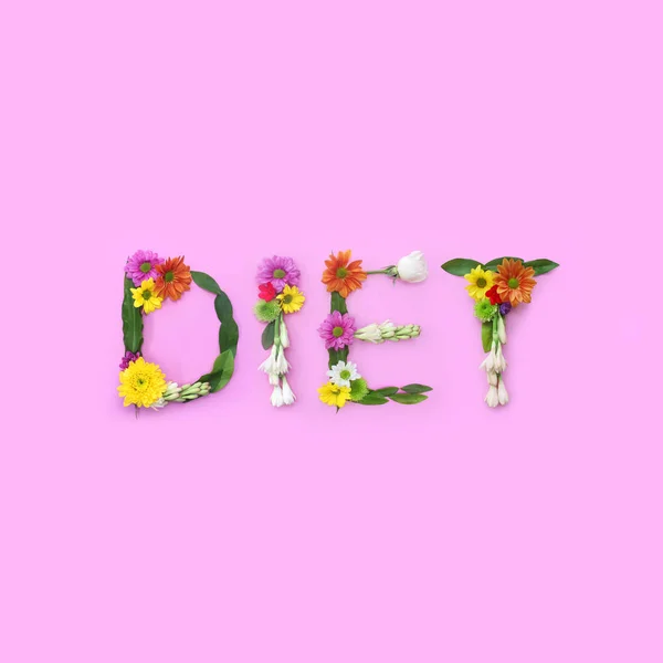 Diet.  Motivation Typographic Poster. Social media concept.