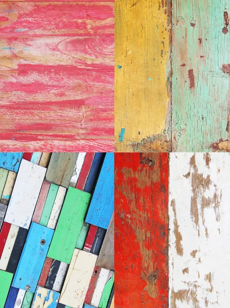 Set of wooden textures — Stock Photo, Image