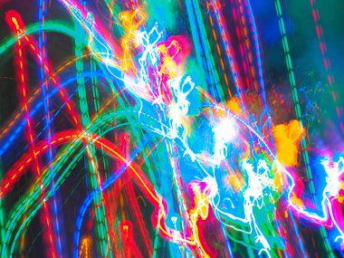 Noel çelengi ile çok renkli soyut desen