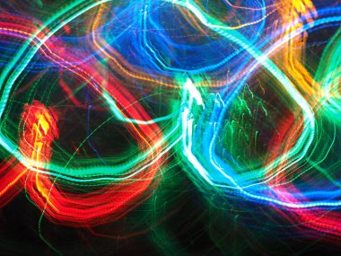 Noel çelengi ile çok renkli soyut desen