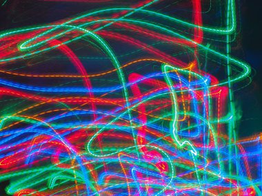 Noel çelengi ile çok renkli soyut desen