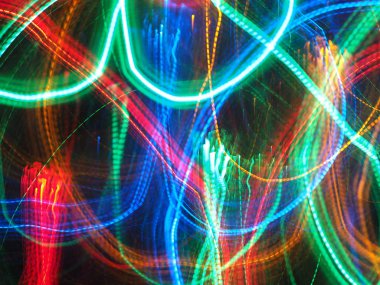 Noel çelengi ile çok renkli soyut desen