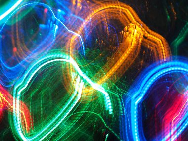 Noel çelengi ile çok renkli soyut desen