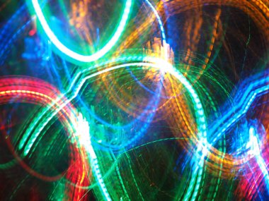 Noel çelengi ile çok renkli soyut desen