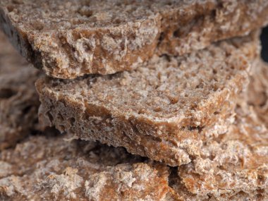 texture of whole grain bread closeup