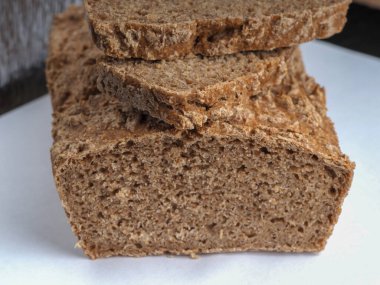 texture of whole grain bread closeup