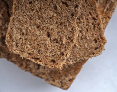 texture of whole grain bread closeup