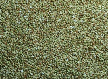 Karabuğday tanecikleri yakın plan. bir tahıl grubunun dokusu.