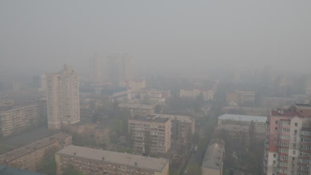 Kiew Rauch Während Eines Waldbrandes Der Tschernobyl Zone Frühjahr 2020 — Stockvideo