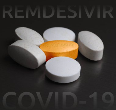 Ukrayna, Kyiv, Mayıs 02, 2020: covid-19 'a karşı gileard deneysel ilaçlar,