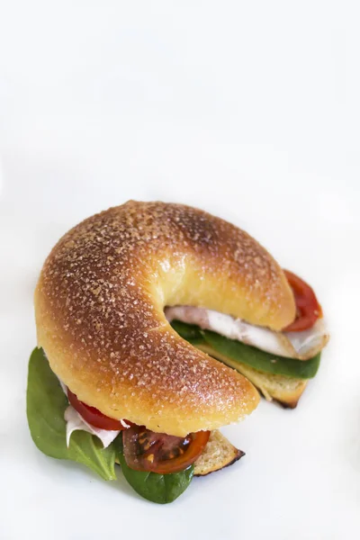 Sandwich Form Eines Halbmonds Ein Sandwich Croissant — Stockfoto