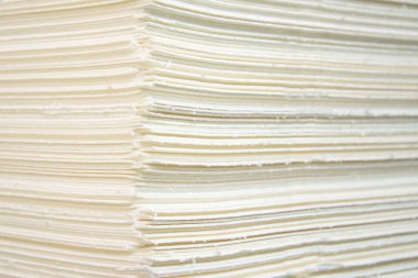 stop the pulp cellulose sheets are prefabricated for making paper clipart