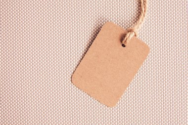 boş etiket geri dönüştürülmüş kartondandır