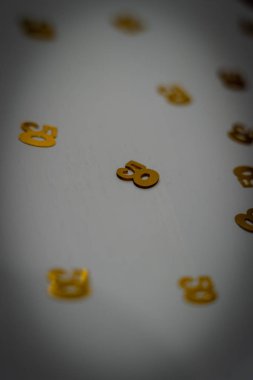 50 numaralı konfeti, doğum günü süsü, 50 doğum günü.