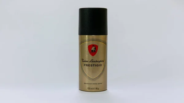 Nagybajcs, Hungary 09.18.2019 Canino Lamborghini Prestigio deodorant — 스톡 사진