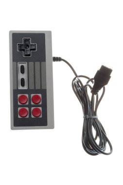 Retro konsol 8bit oyunu için oyun alanı joystick 'i