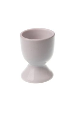 Seramik yumurta tutacağı, beyaz arka planda izole edilmiş.