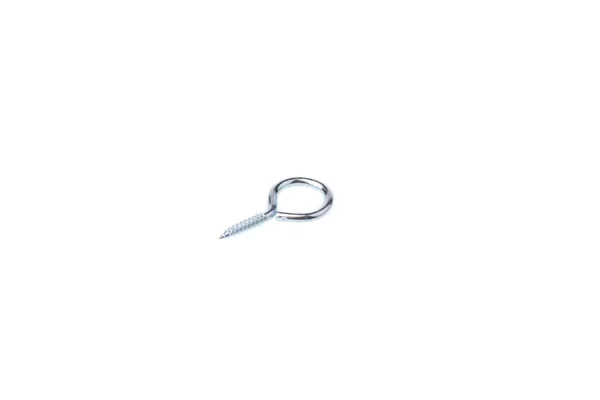 Single Ring Head Screw Isolated White Background — Stock Photo, Image