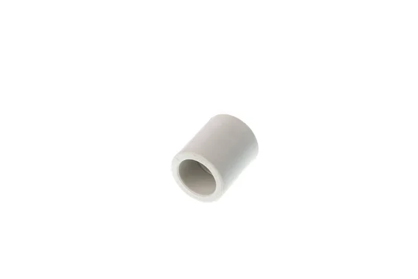 Plástico Ppr Ajuste Reto Para Tubos Água Isolado Fundo Branco — Fotografia de Stock
