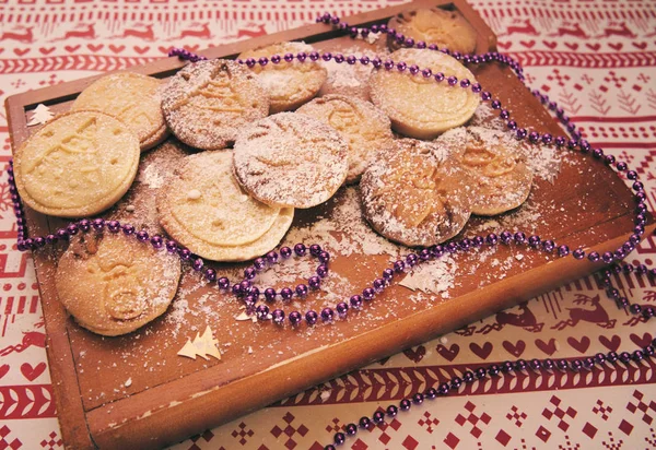 Christmas Shortbread Cookies Christmas Decoration — Stock Photo, Image