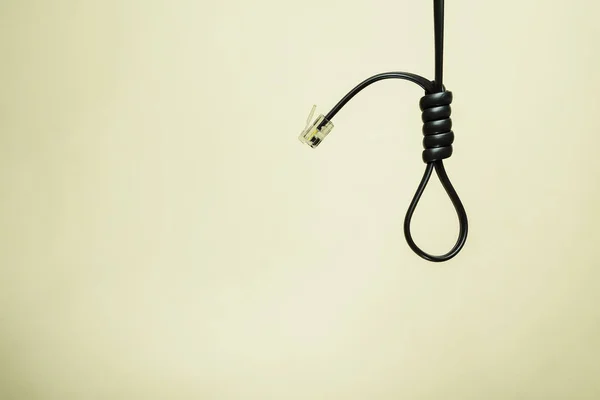 Loop from a cord the internet — Stock Photo, Image