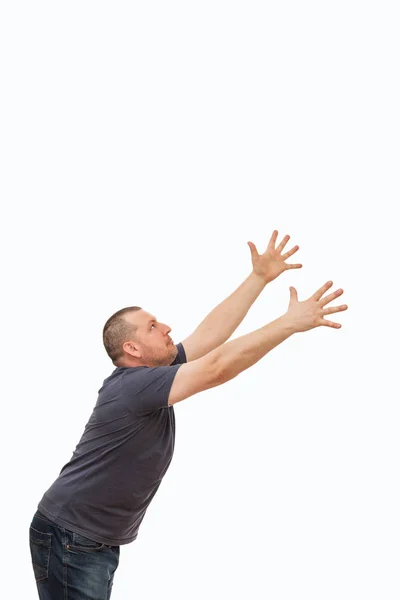 Adam bir taklit ve bir görüntü hareketler oluşturur.