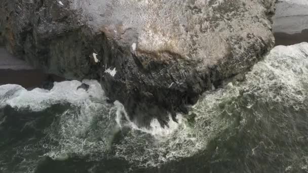 Küstenfelsen Stark Abgehackter See Drehort Nordwestküste Des Beringmeeres Tschuktschi Gebiet — Stockvideo