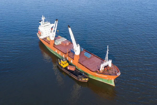 Beringovskiy Chukotski Region Russia June 2019 Bulk Carrier Vyacheslav Anisimov — Stock Photo, Image