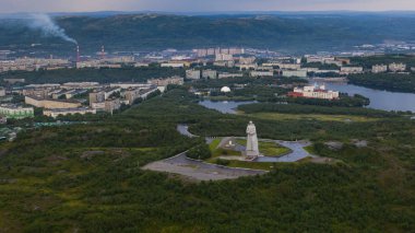 Murmansk, Rusya - 18 Ağustos 2019: İkinci Dünya Savaşı sırasında 
