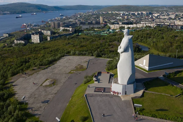 Murmansk, Rusya - 19 Ağustos 2019: İkinci Dünya Savaşı sırasında 